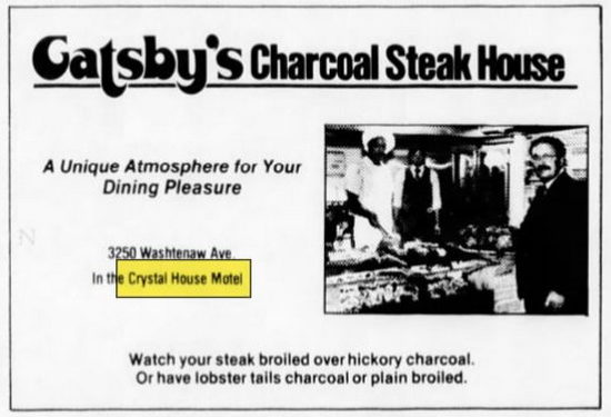 Crystal House Motel (Inn America) - Oct 1979 Ad